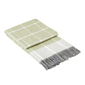 Декоративно одеяло - каре зелено